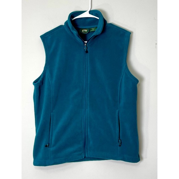 Stillwater Supply Co. Fleece Vest Men's Large Sleeveless Green Outerwear Cozy - Picture 1 of 8